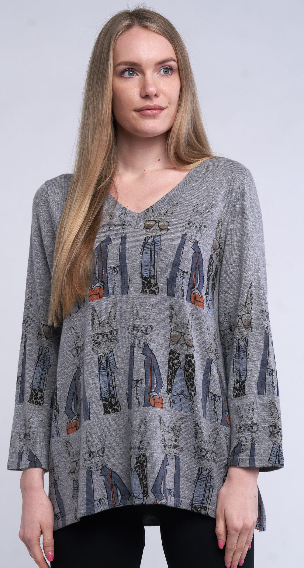 Shana sweater, Bunny v-neck