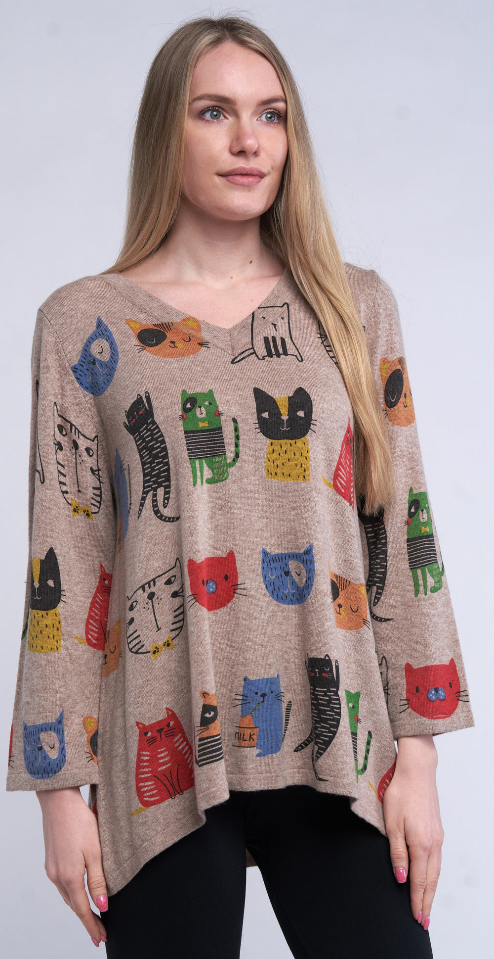 Shana sweater, Pet v-neck