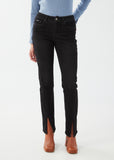 FDJ Olivia straight jeans 2480872, front slit hem