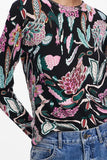 Desigual Manchester sweater, botanical print pullover