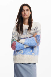 Desigual sweater, thick-gauge crewneck