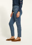 FDJ Olivia pencil ankle jeans 2506779, embroidered