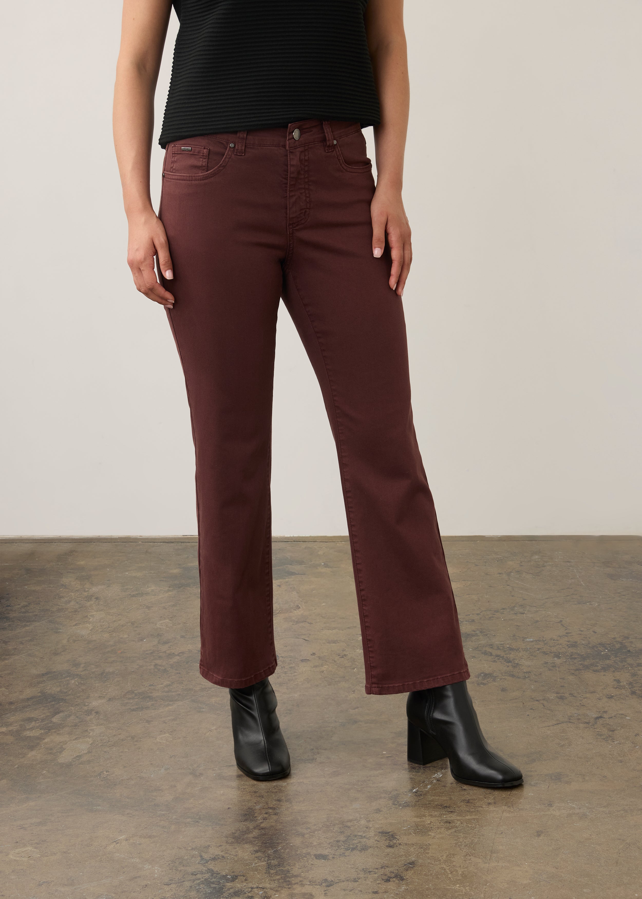 FDJ Olivia boot ankle jeans 2562511, Olive and Fig washes
