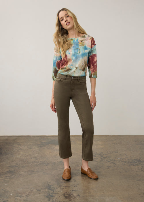 FDJ Olivia boot ankle jeans 2562511, Olive and Fig washes