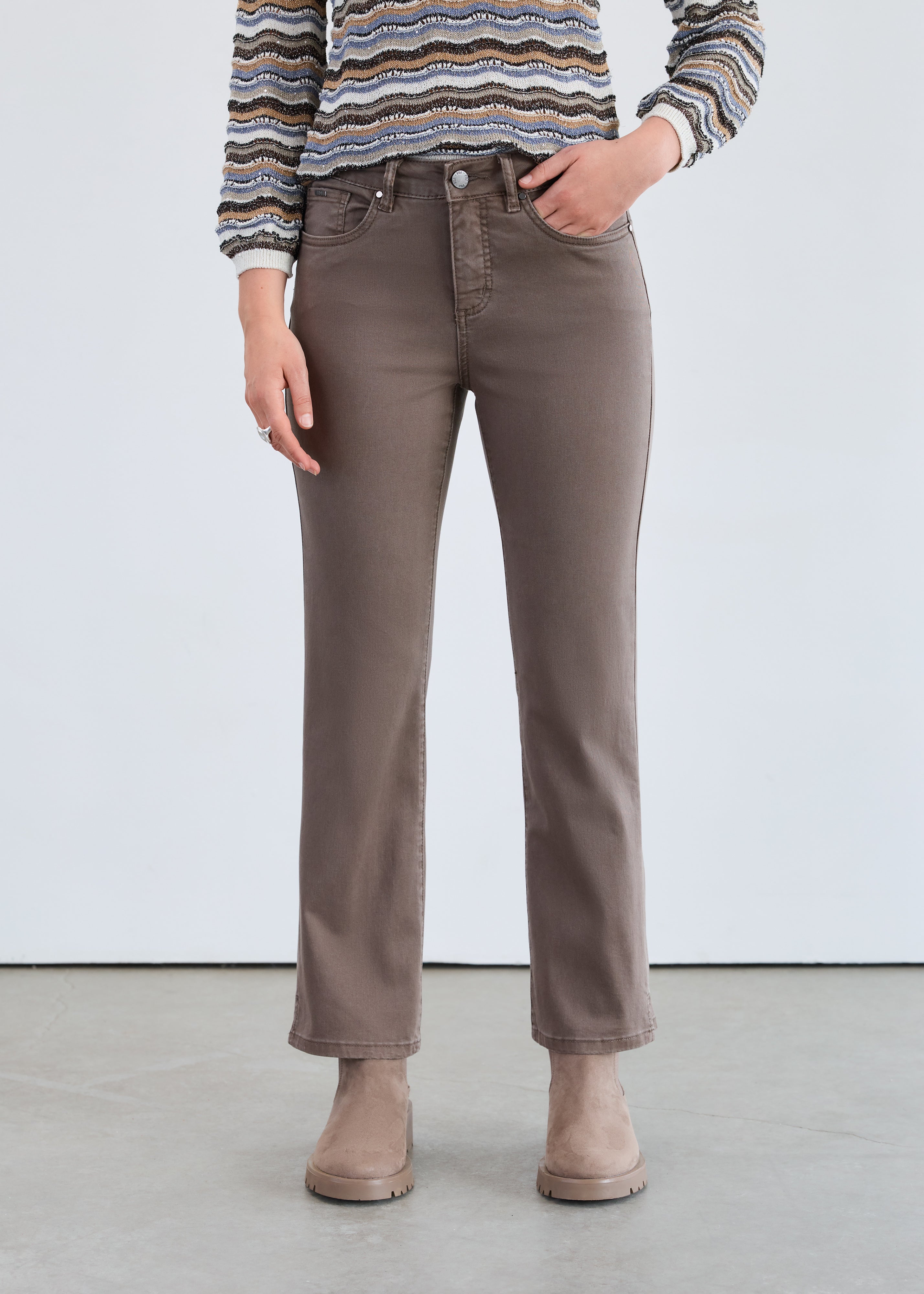 FDJ Vaqueros slim Olivia 2164511, marrón intenso