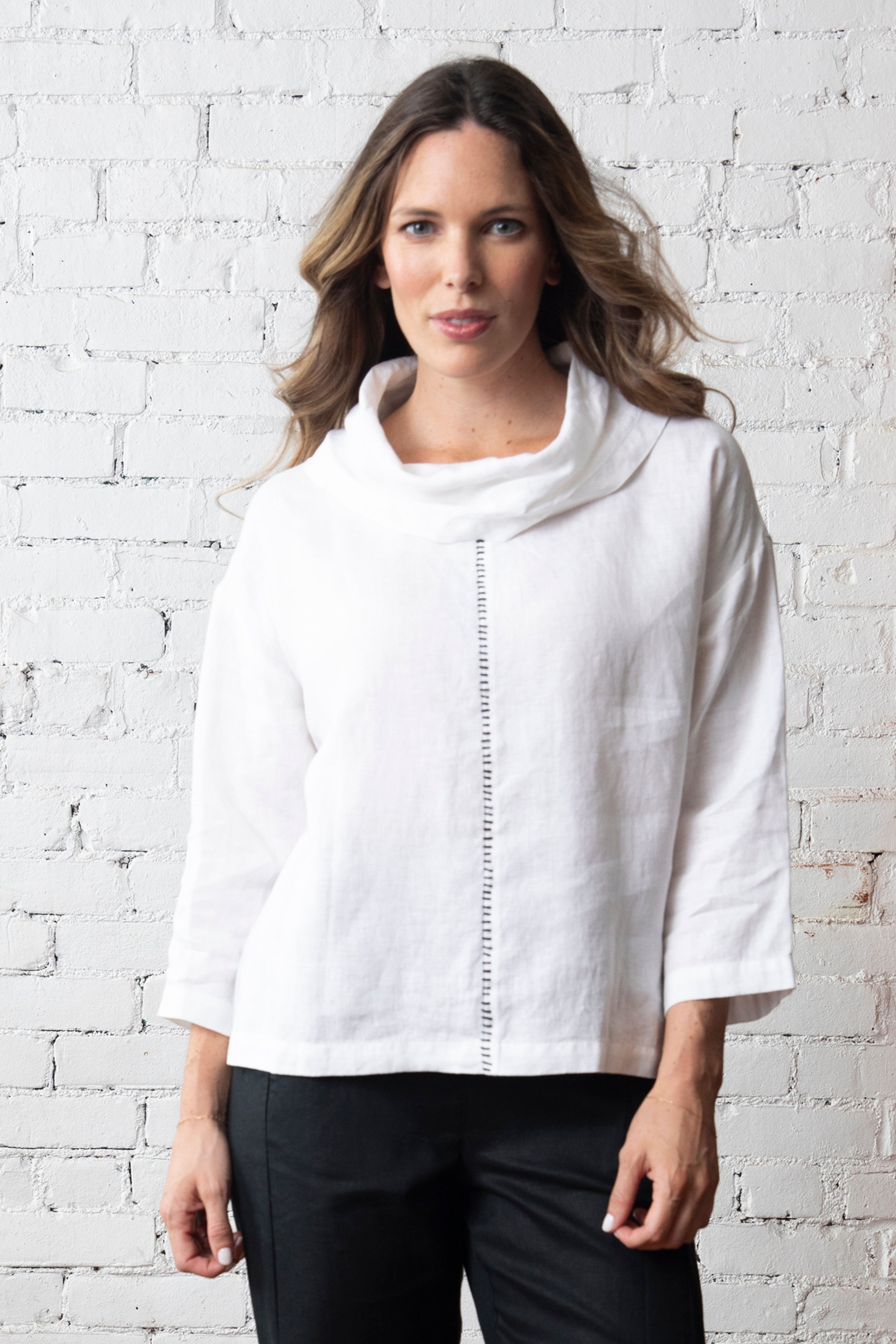 Olivia by Habitat shirt 260136, linen cowl