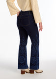 FDJ Olivia flare leg jeans 2604779, border print