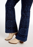 FDJ Olivia flare leg jeans 2604779, border print