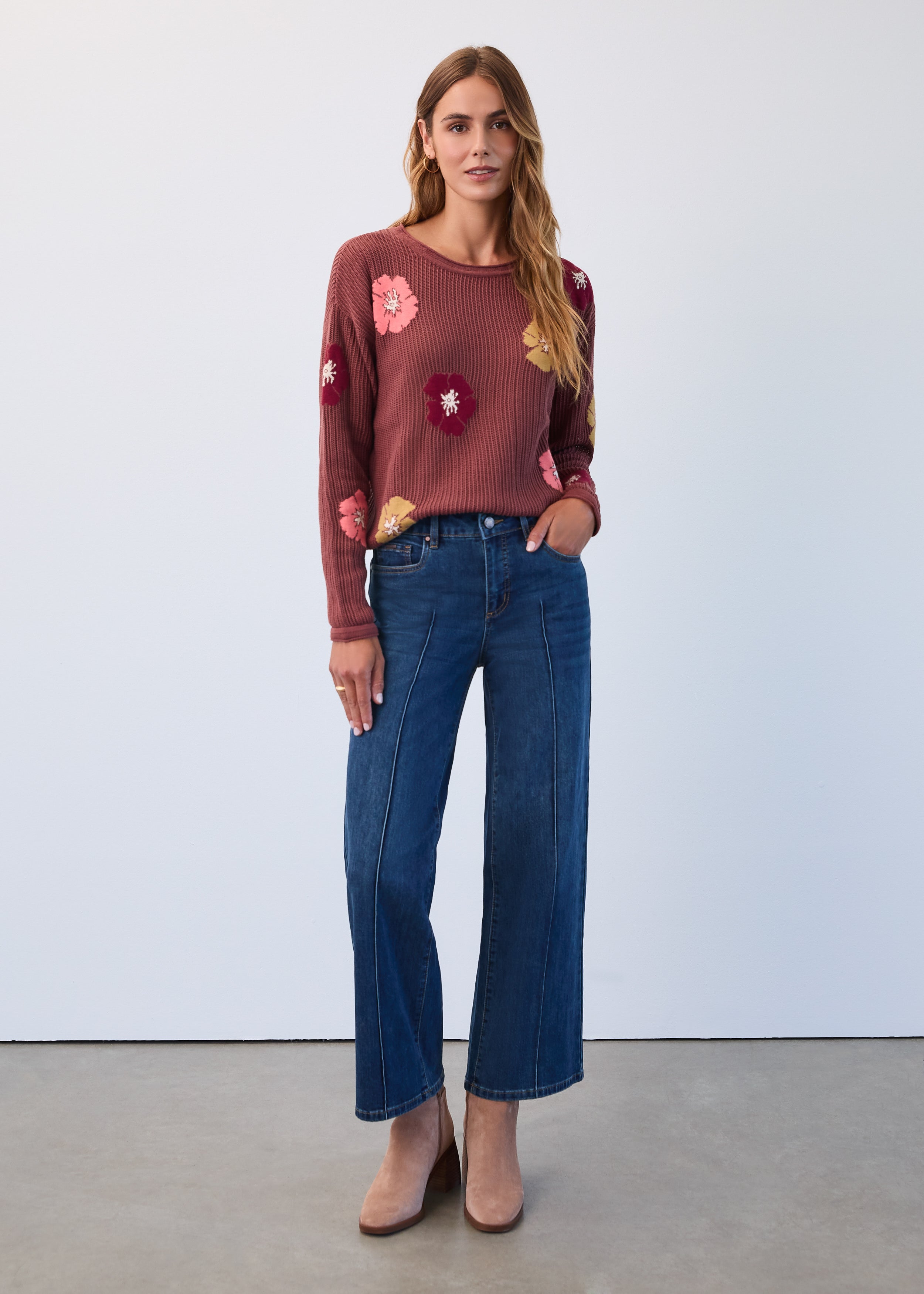 FDJ Vaqueros slim Olivia 2164511, marrón intenso
