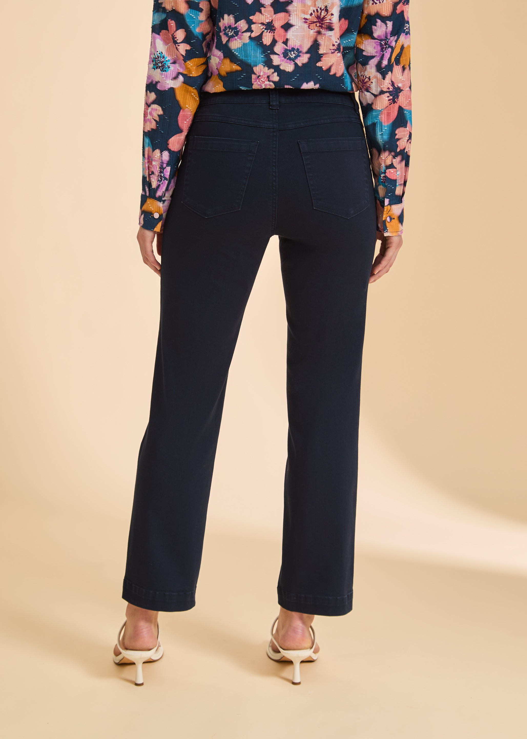 Vaqueros rectos FDJ Olivia 2480872, dobladillo con abertura delantera