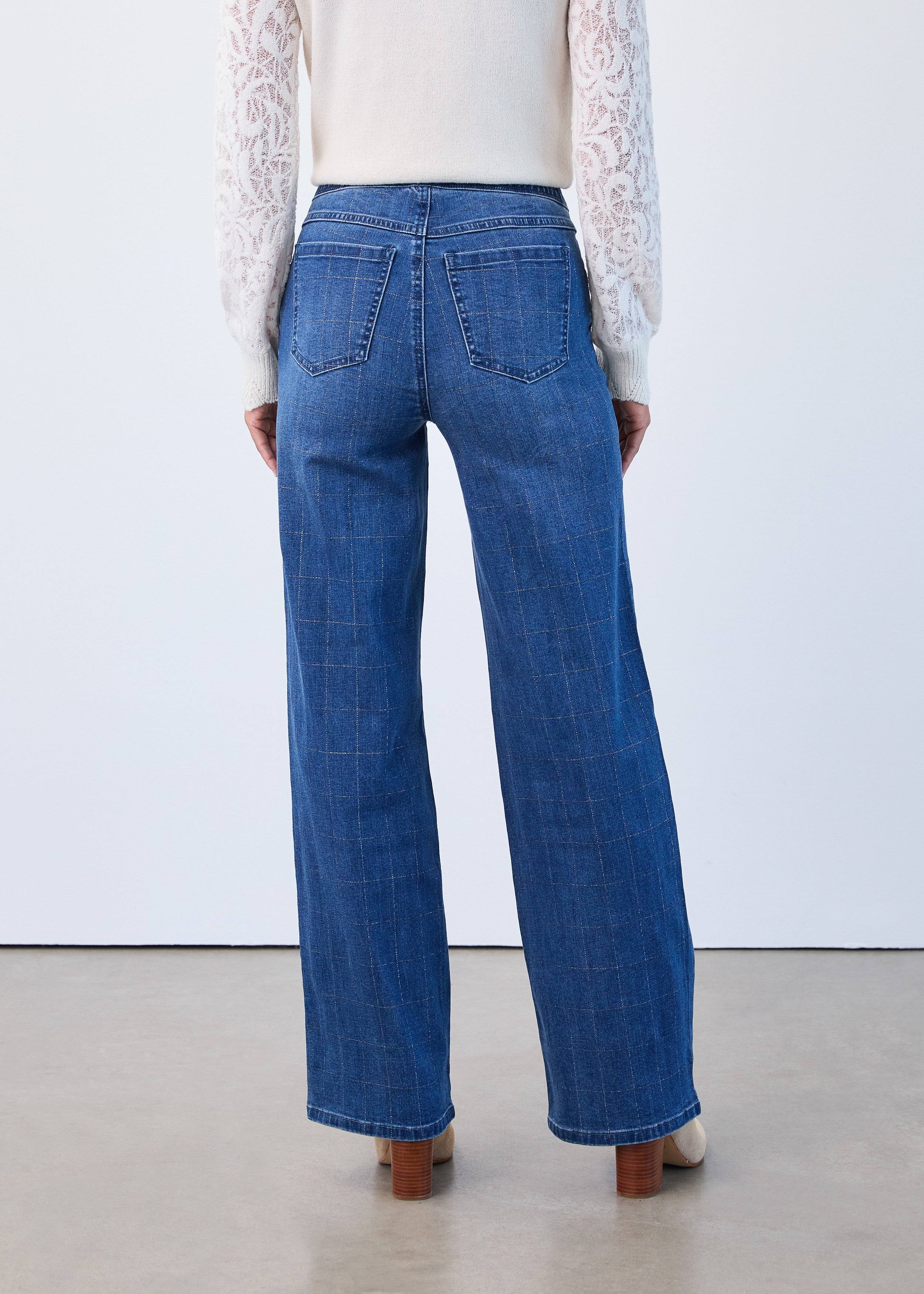 FDJ pull on jeans 2931669, wide leg check