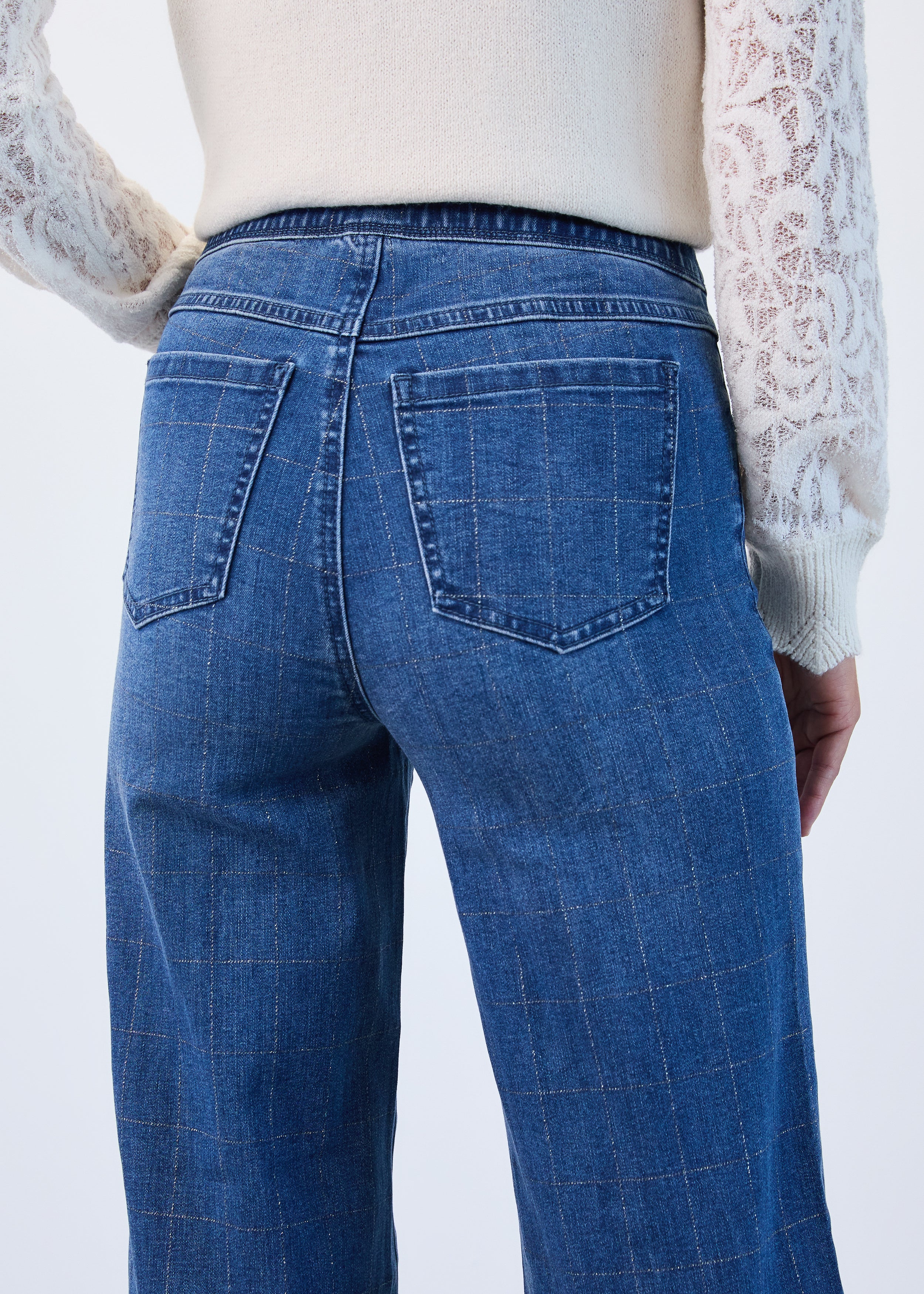 FDJ pull on jeans 2931669, wide leg check