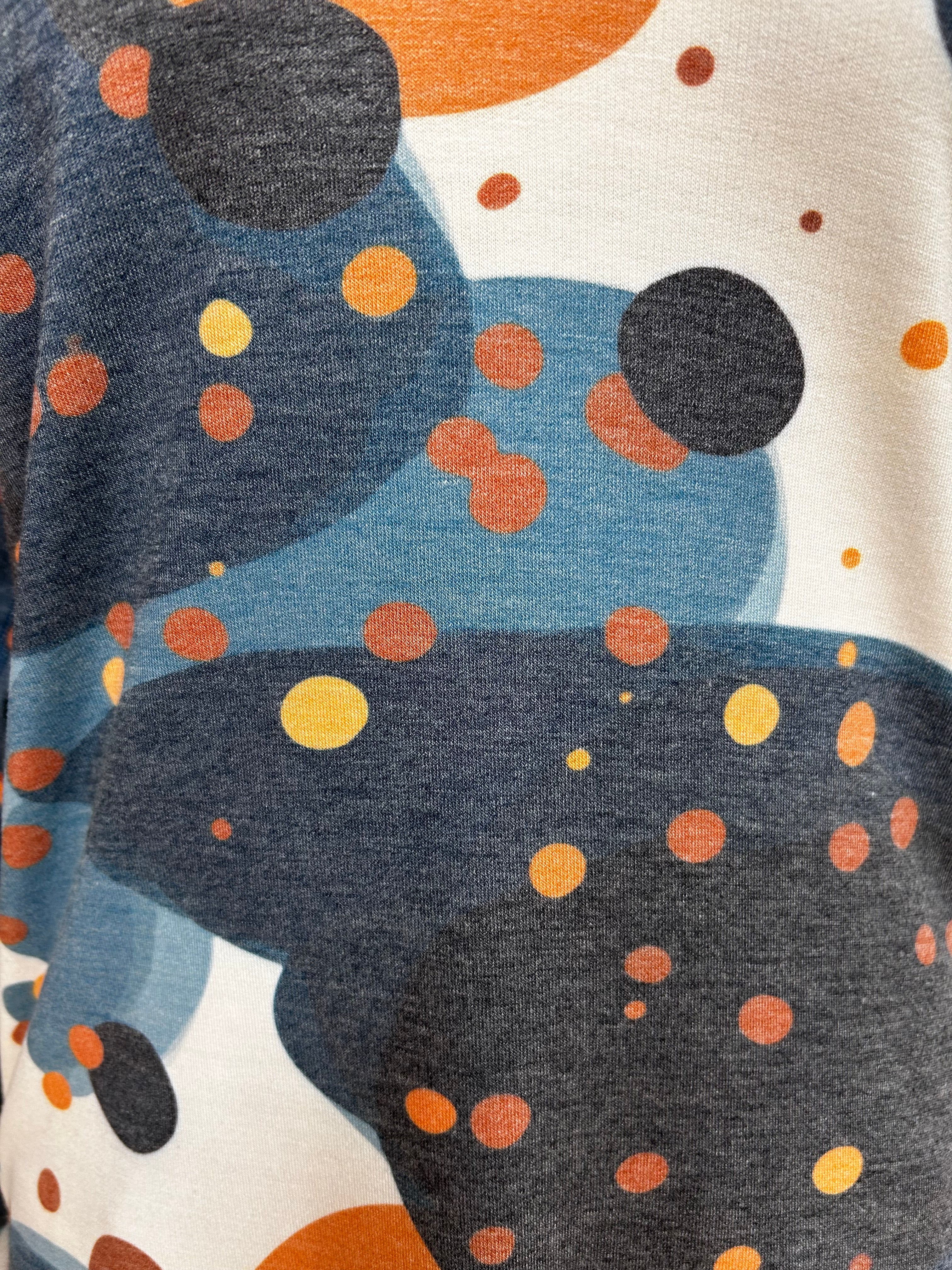 Nally & Millie shirt N306855F, french terry long sleeve v-neck