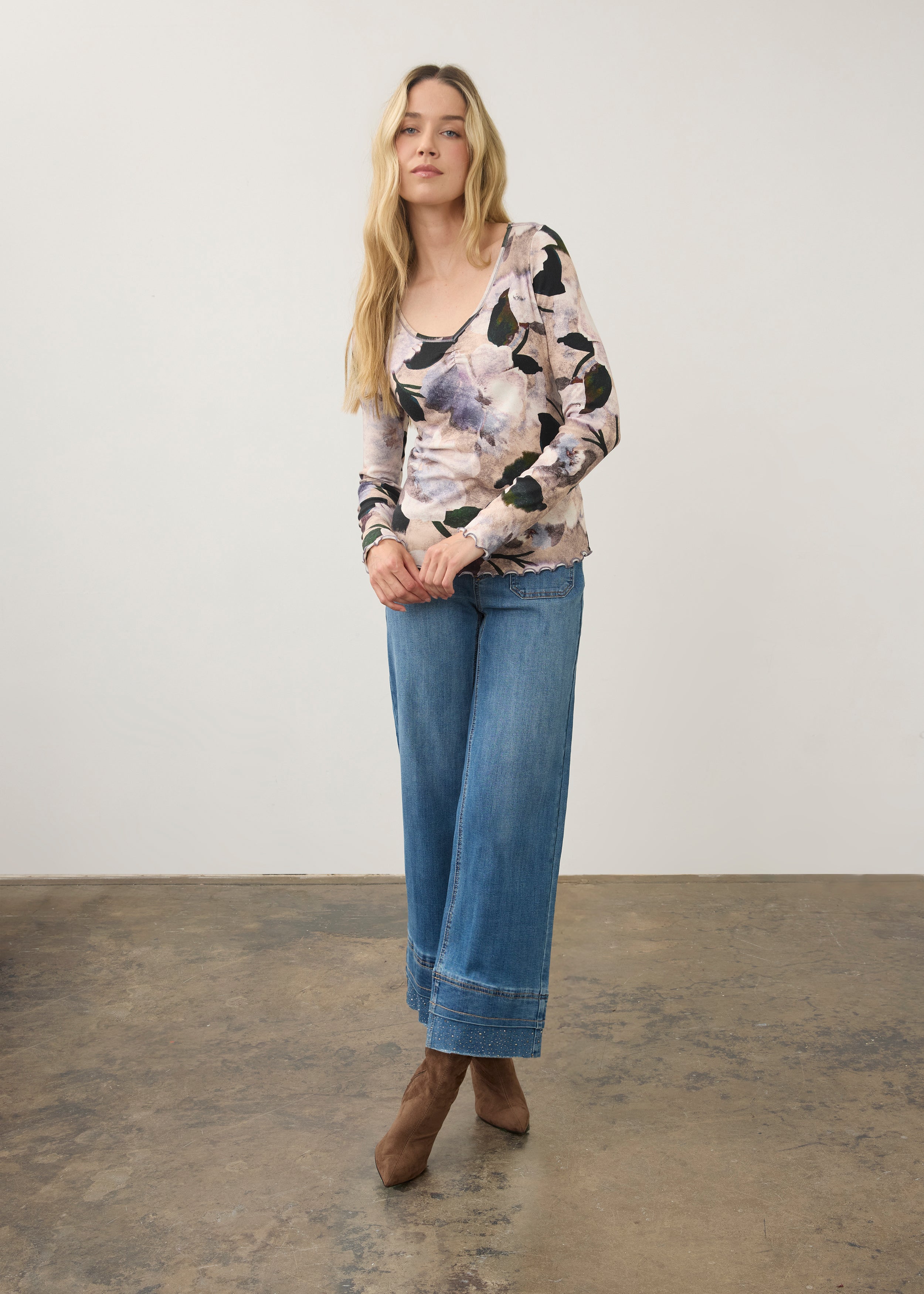 FDJ shirt 3077161, long sleeve v-neck