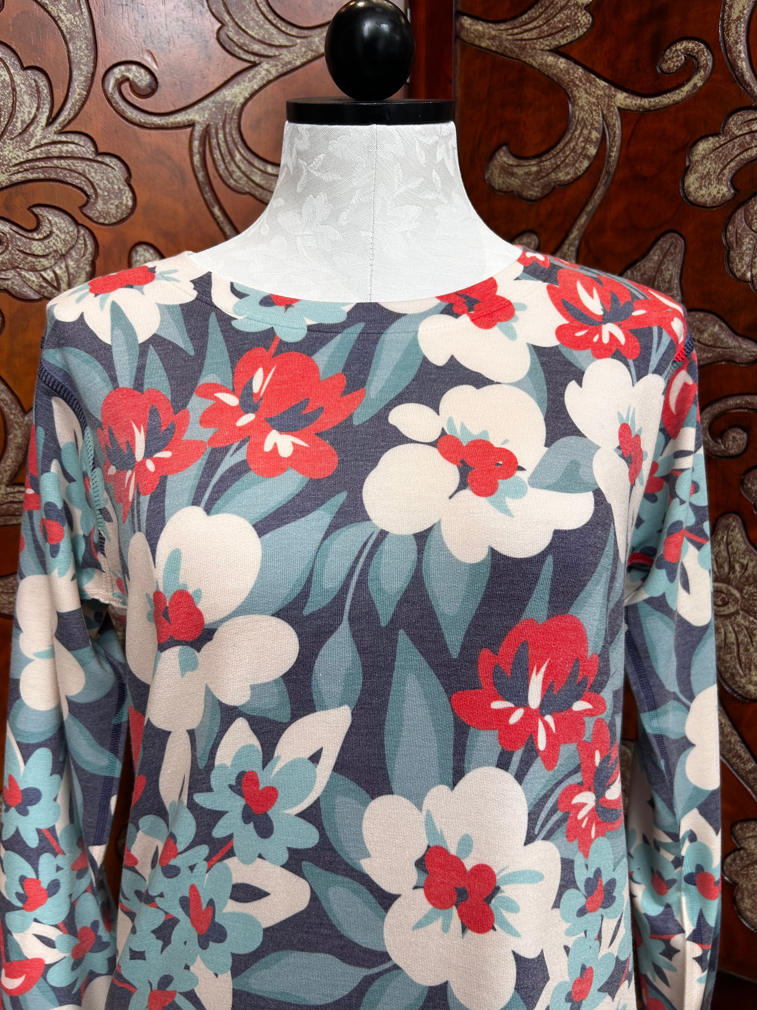 Nally & Millie shirt N308224G, french terry long sleeve