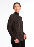 FDJ shirt 3199756, mockneck trellis print