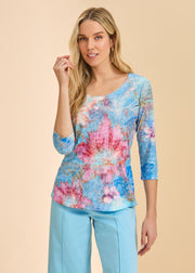 FDJ shirt 3206844, 3/4 sleeve burnout