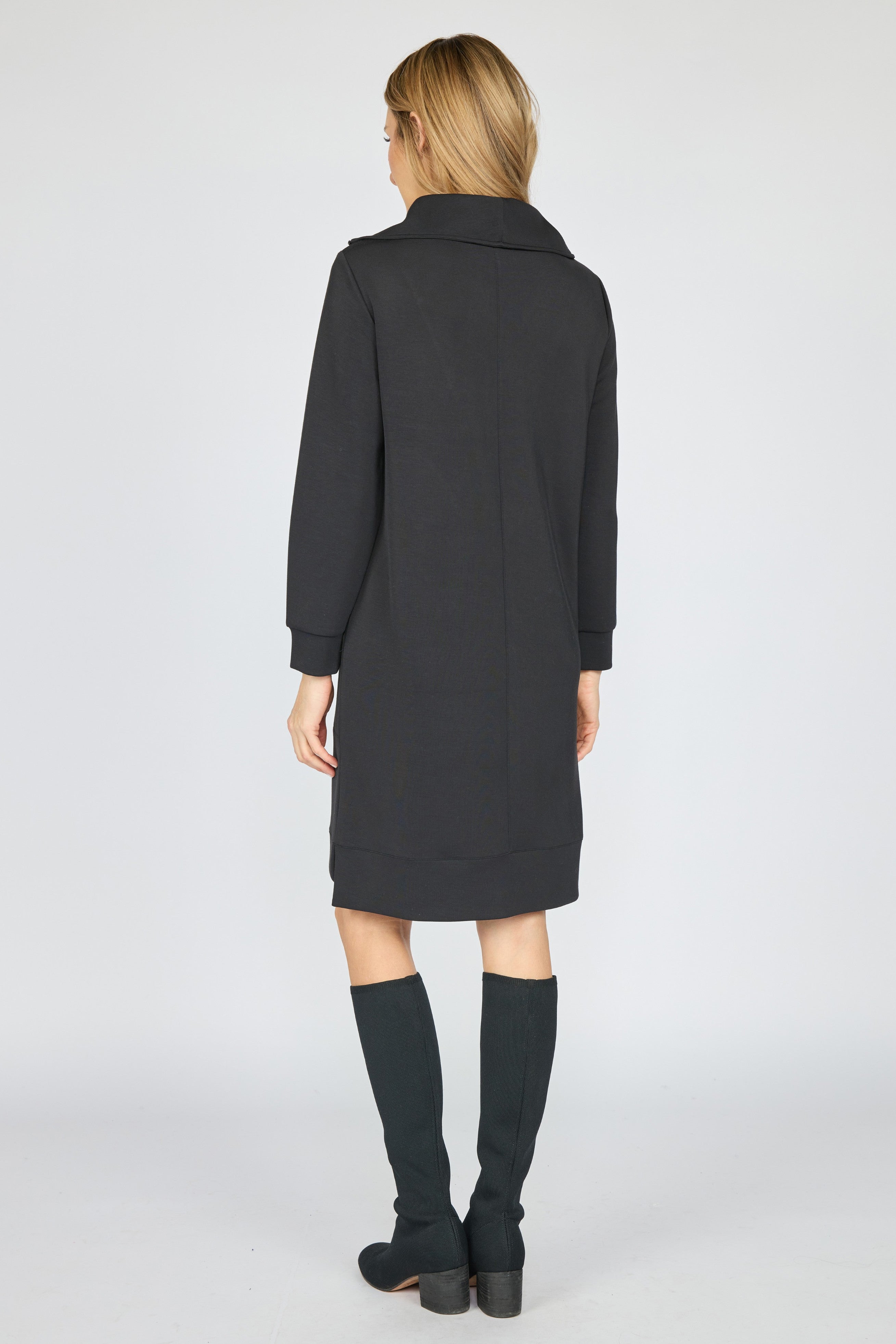 Olivia by Habitat dress 330605,  featherlux knit zip