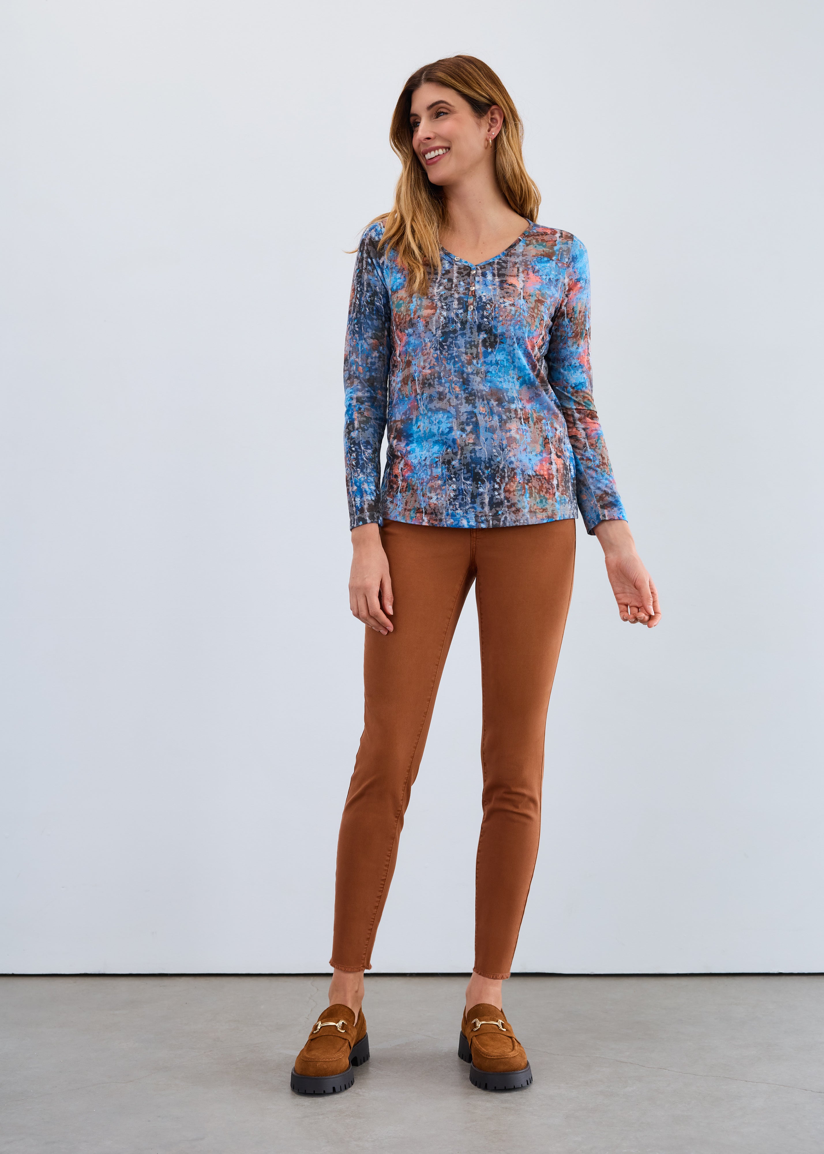 FDJ shirt 3390844, henley long sleeve