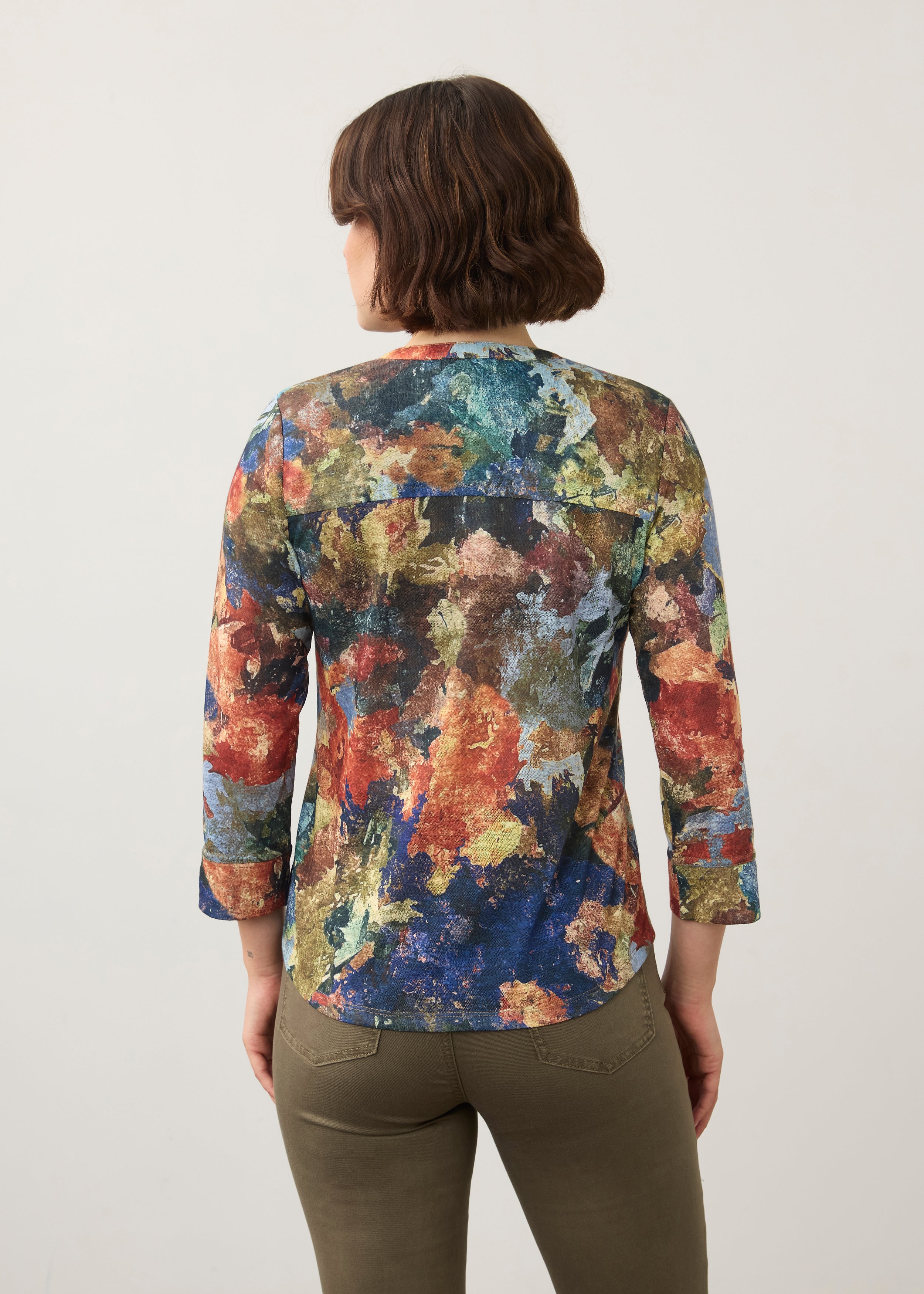 FDJ shirt 3571451, henley Tallulah print