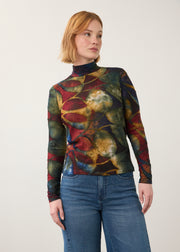 FDJ shirt 3642126, mesh mock neck