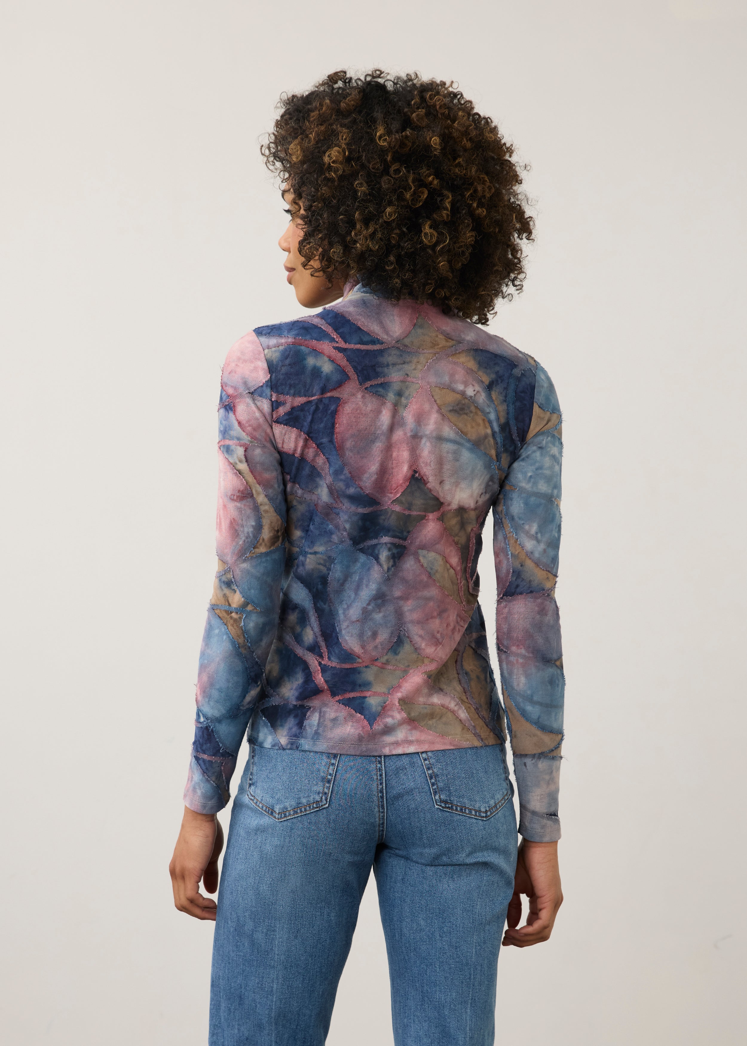 FDJ shirt 3642126, jacquard mock neck (2 colors)