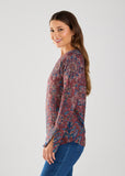 FDJ t-shirt 3702508, rib knit print