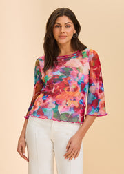 FDJ shirt 3980603, mesh bell sleeve