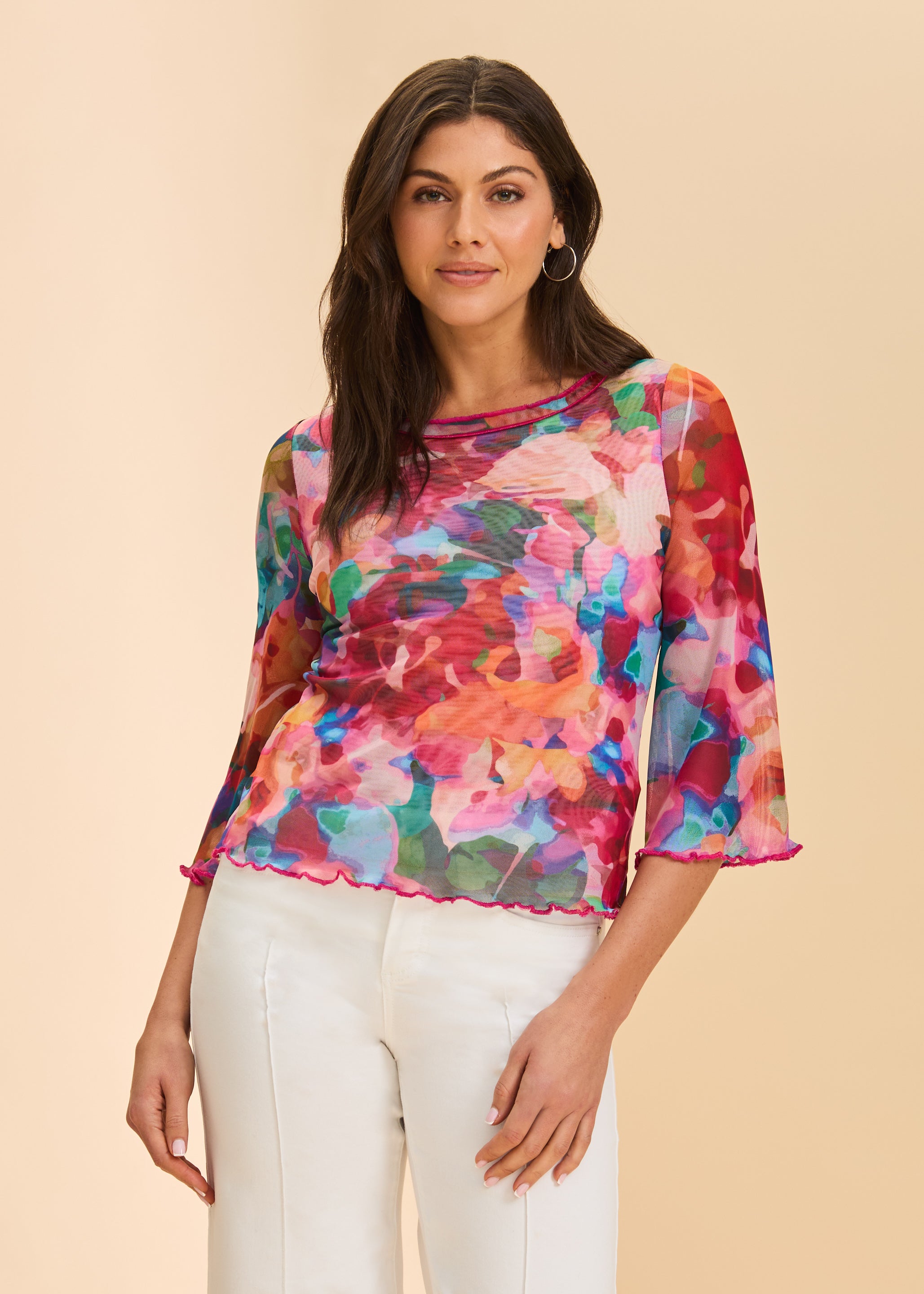 FDJ shirt 3980603, mesh bell sleeve