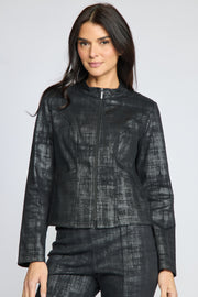 Olivia by Habitat jacket 400400,  foil painted denim zip