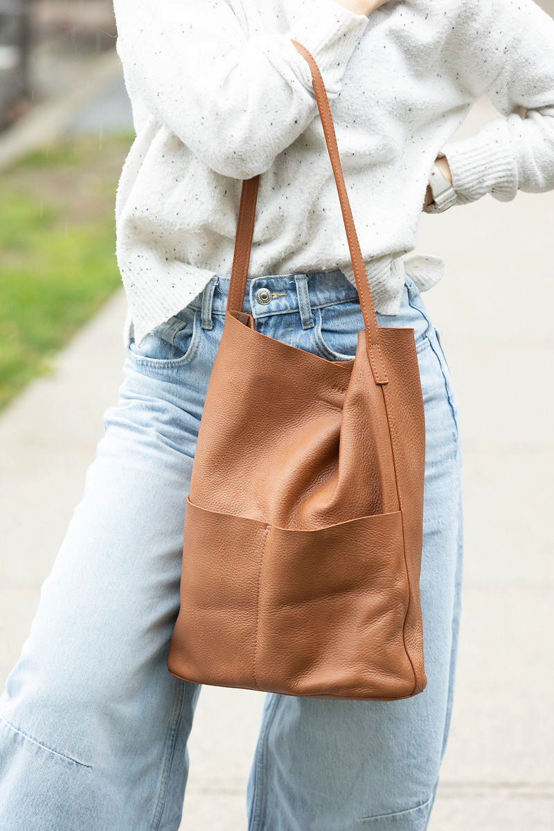 Risa purse, Lila pocket tote (5 colors)