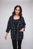 Liv by Habitat cardigan 580766, windowpane cocoon