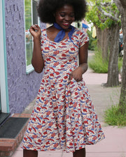 Effie's Heart Sadie dress, Mushroom print