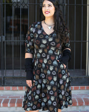 Effie's Heart Erandeny dress, Sacre Coeur print