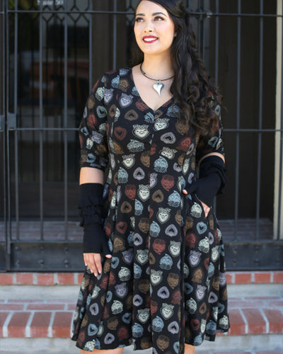 Effie's Heart Erandeny dress, Sacre Coeur print