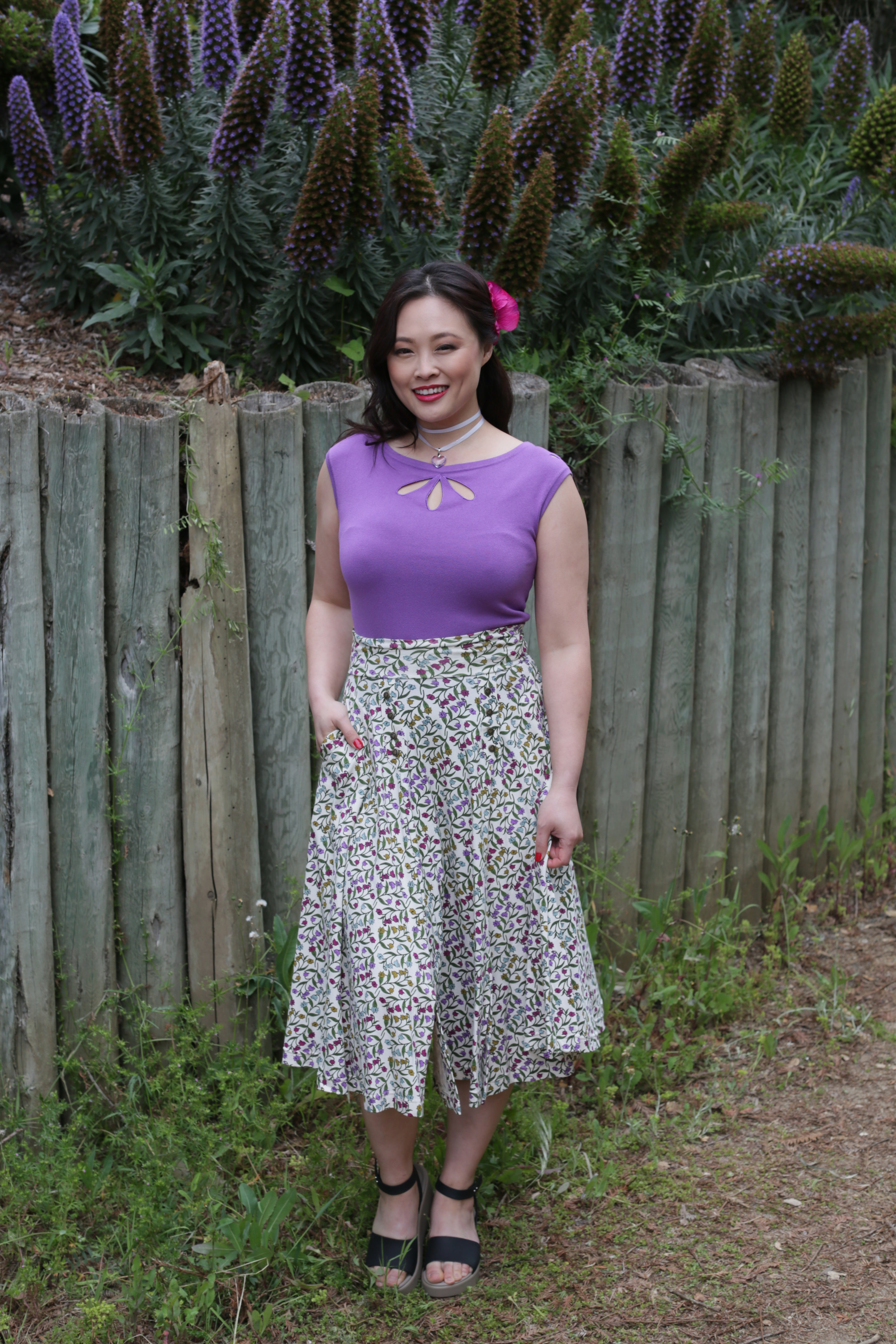 Effie's Heart Devonport skirt, Lily print