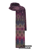 Ivko scarf, ornament pattern 100% wool (2 colors)