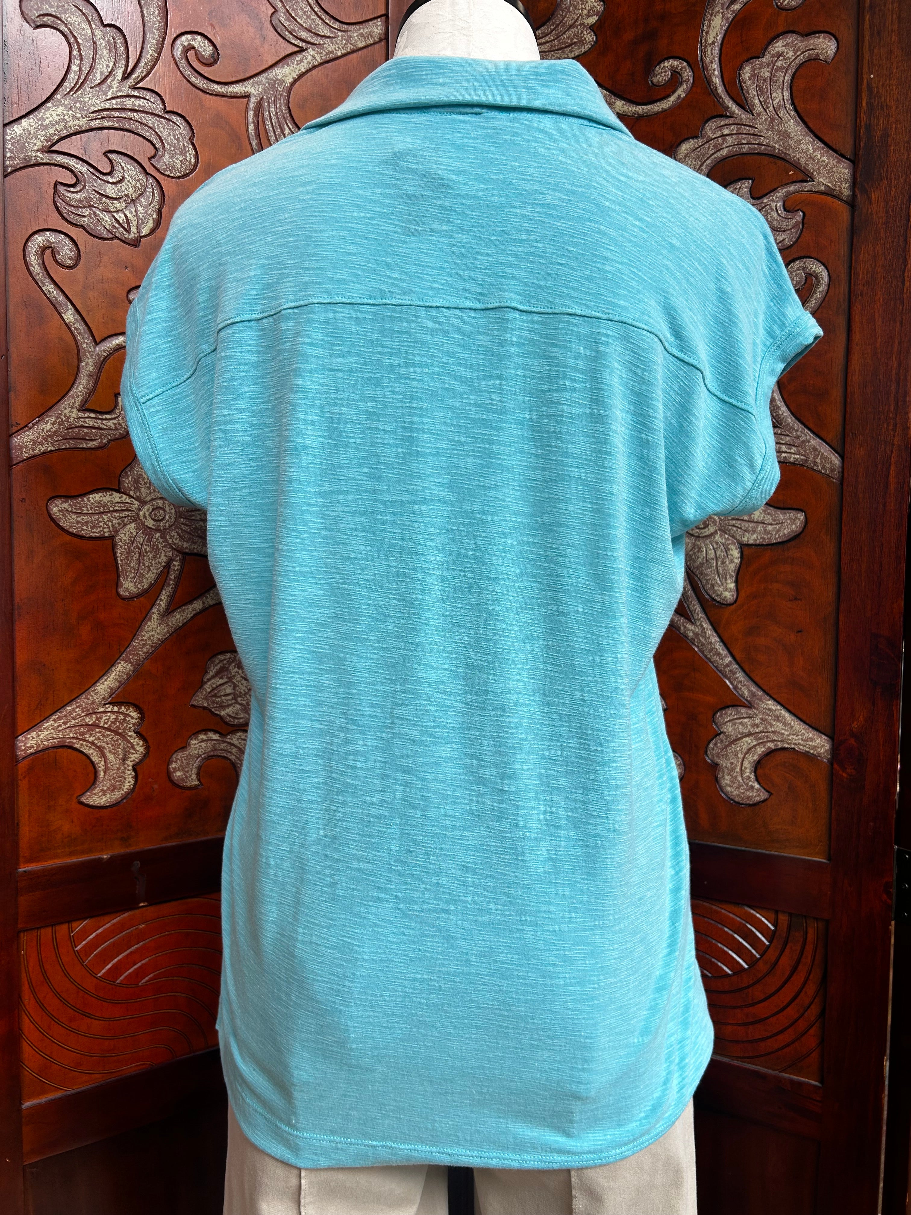 Nally & Millie t-shirt F678373, short sleeve collar slub