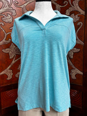 Nally & Millie t-shirt F678373, short sleeve collar slub