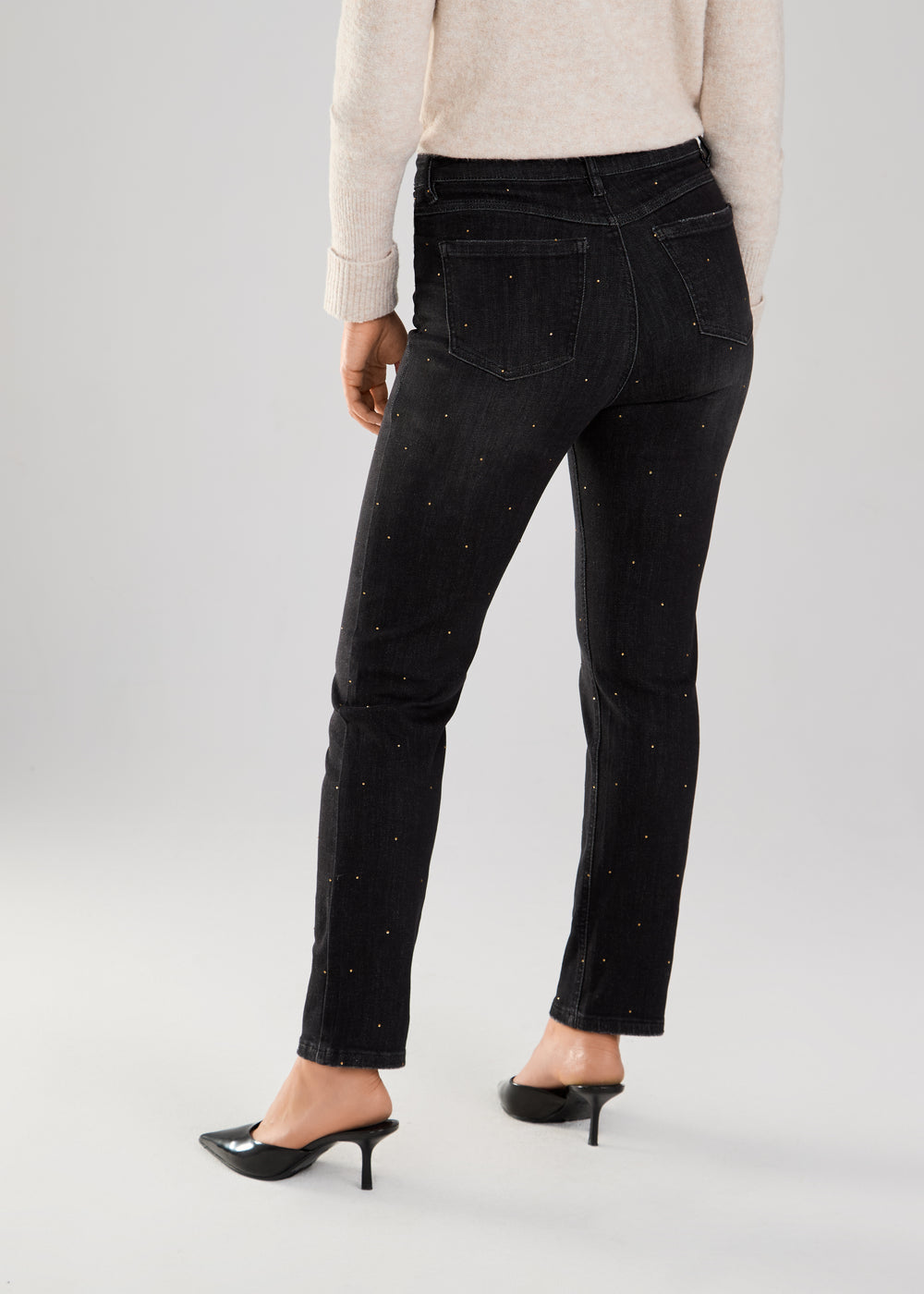 FDJ Suzanne straight jeans 6844872, bedazzled