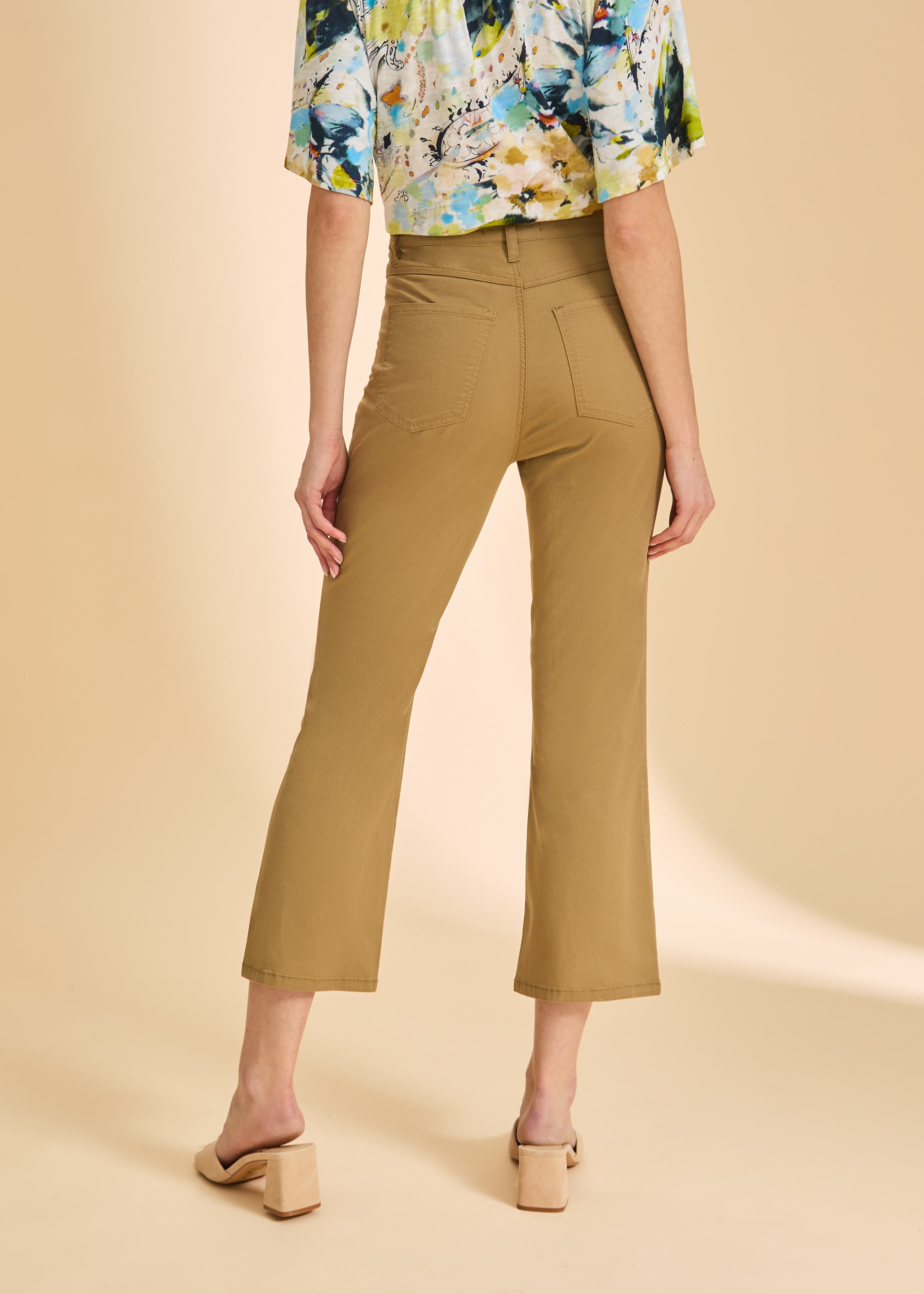 FDJ Suzanne bootcut jeans 6964924, crop lightweight twill