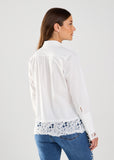 FDJ shirt 7226623, lace trim blouse