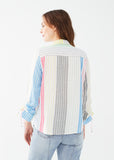 FDJ shirt 7332715, rainbow stripe viscose