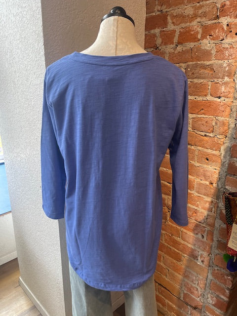 Marushka t-shirt, 3/4 hi-lo Dragonfly