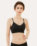 Coobie/Joy Bra, 9042 v-neck lace-trim ONE size