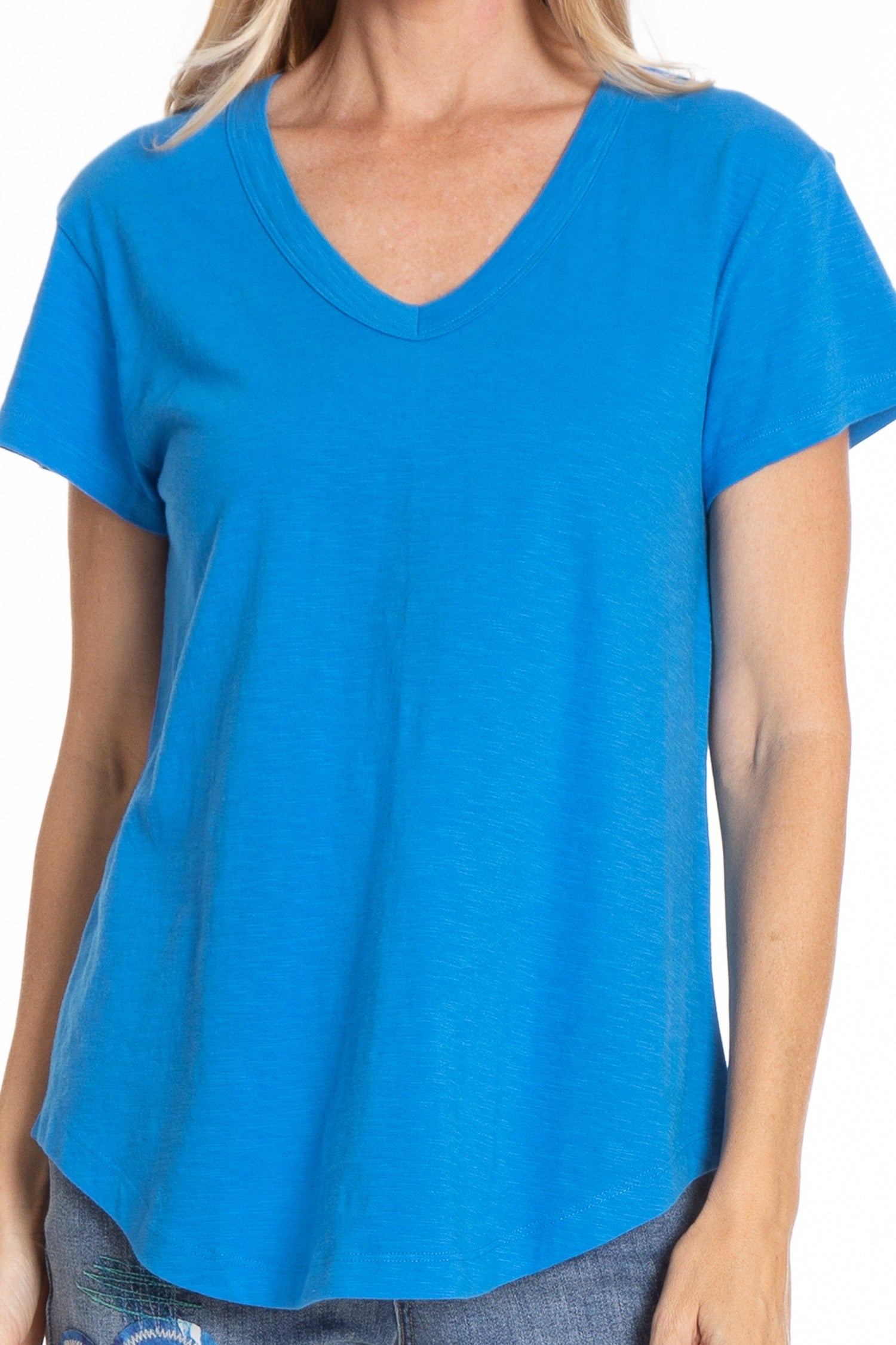 APNY t-shirt, short-sleeve cotton v-neck (2 colors)