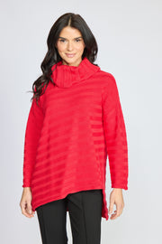 Olivia by Habitat sweater 920700, ribbed diagonal turtleneck