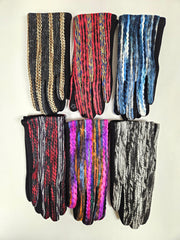 Mademoiselle gloves 9398, linear yarn (6 colors)