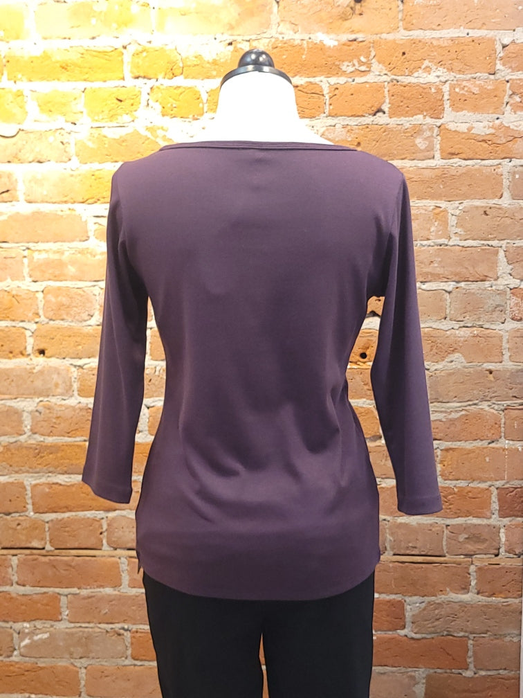 Necessitees t-shirt, boatneck 3/4-sleeve (3 colors)