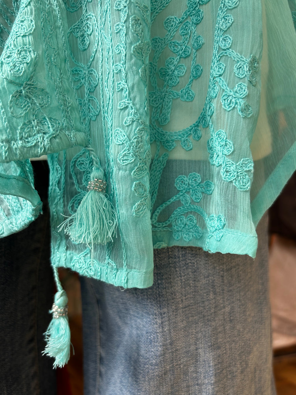 ANU Aqua embroidered jacket